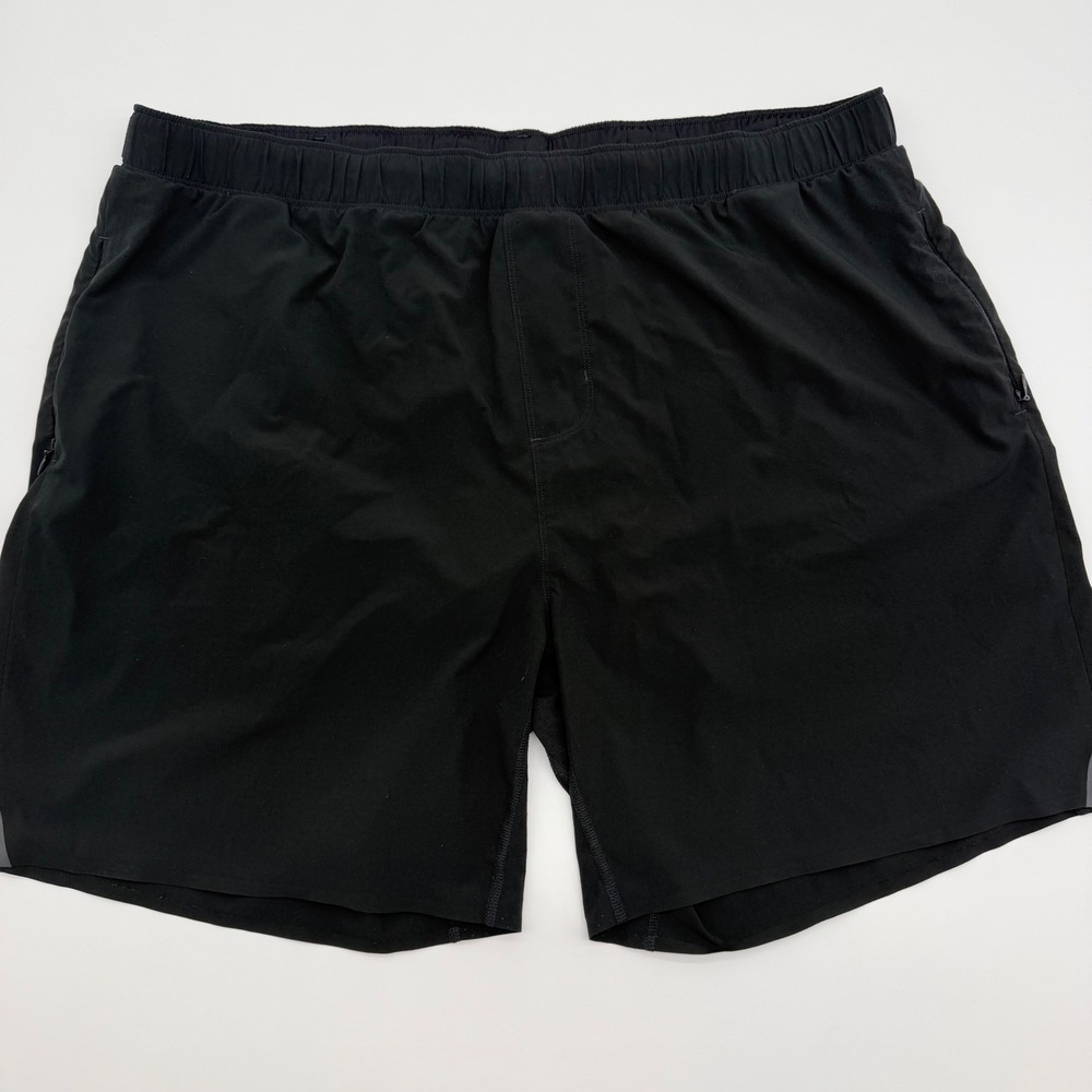 Rhone Mens Black Mako Lined Athletic‎ Training Shorts XXL SWF-181